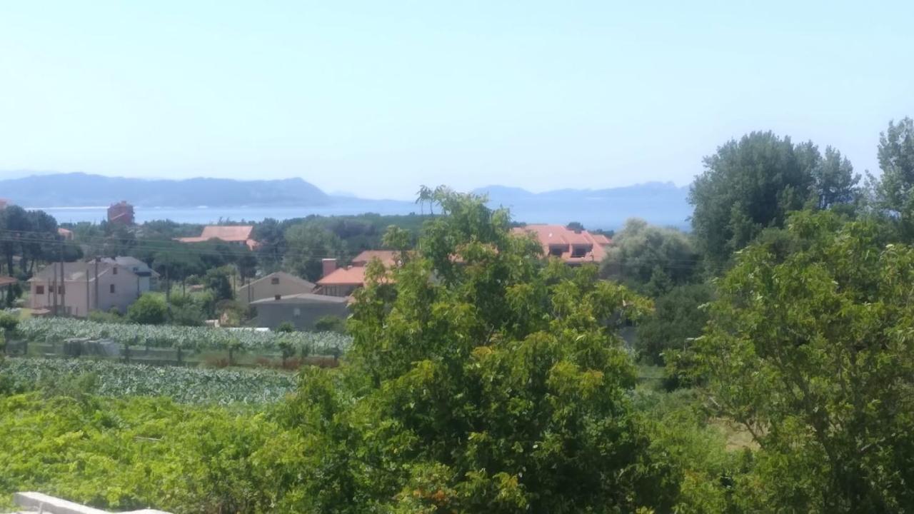 Chalet Con Vista A Las Islas Cies Sanxenxo Eksteriør billede